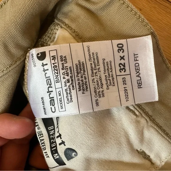 Carhartt Men's Khaki 5 pocket pants 32x30 - Picture 3 of 4